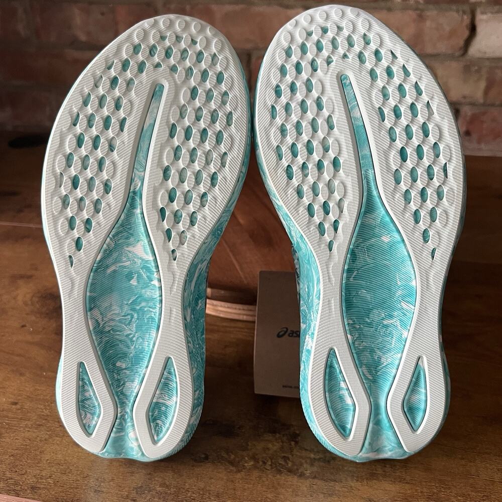 Asics Noosa Tri 16 White Aqua Running Women's 6 FF Blast Cushioned Shoes - Picture 5 of 16